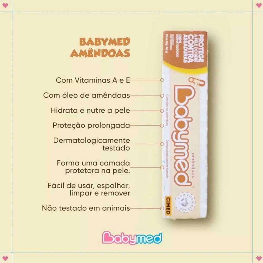Kit 12 Und Pomada Babymed Amêndoas 40g