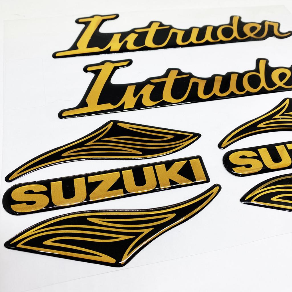 Adesivos Moto Suzuki Intruder 125 Dourado 2002/Alto Relevo