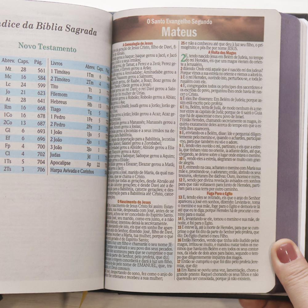 Bíblia Sagrada Ide Arc Letra Maior Harpa E Corinhos Capa Dura