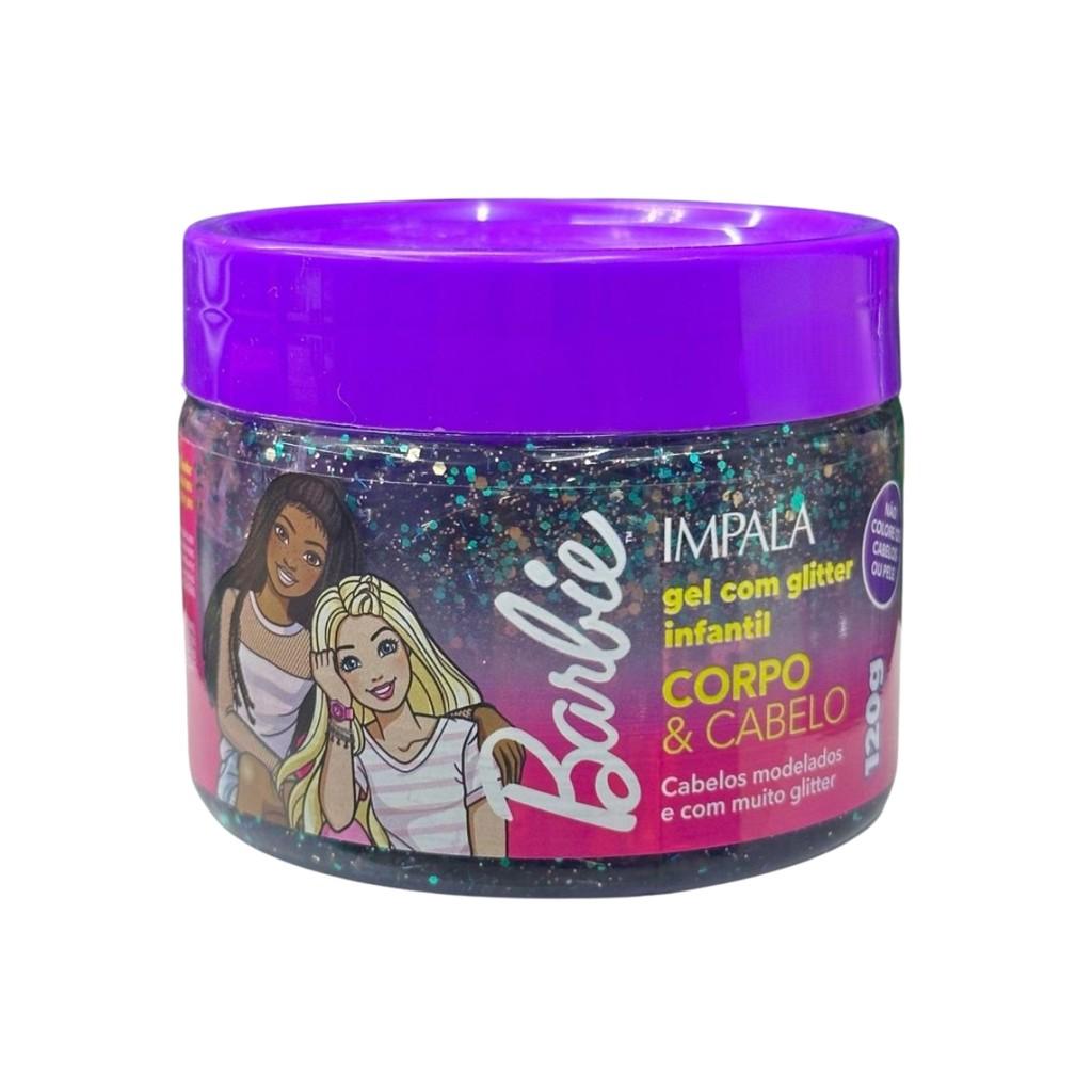 Kit Shampoo Condicionador E Gel Cachos Barbie Kids Impala