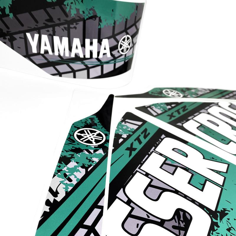 Adesivos Tanque Moto Yamaha Crosser Xtz 150 2014/2021 Verde