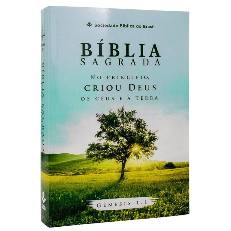 Bíblia Sagrada Árvore Arc Letra Gigante Capa Brochura
