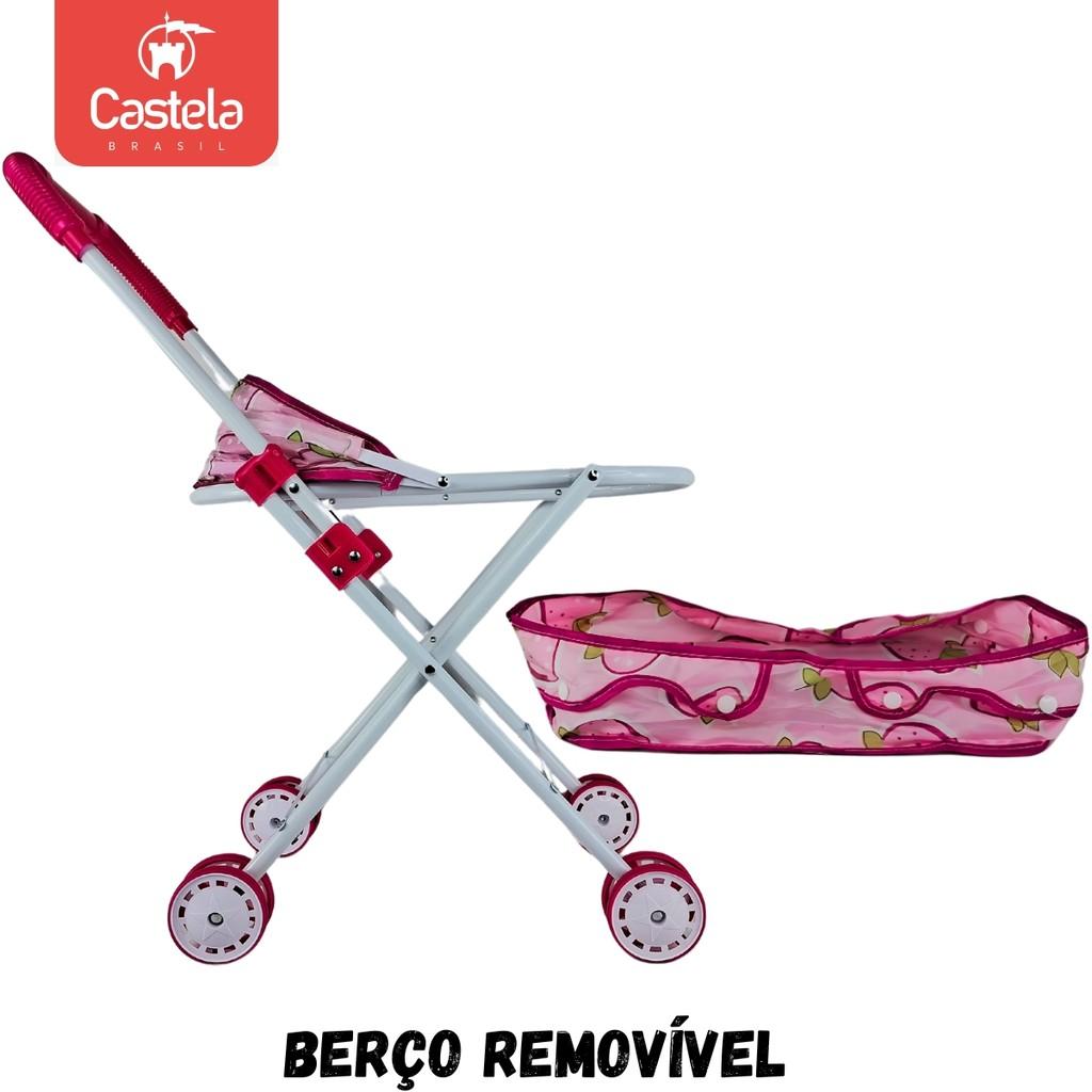 Brinquedo Carrinho De Boneca Berço - Castela