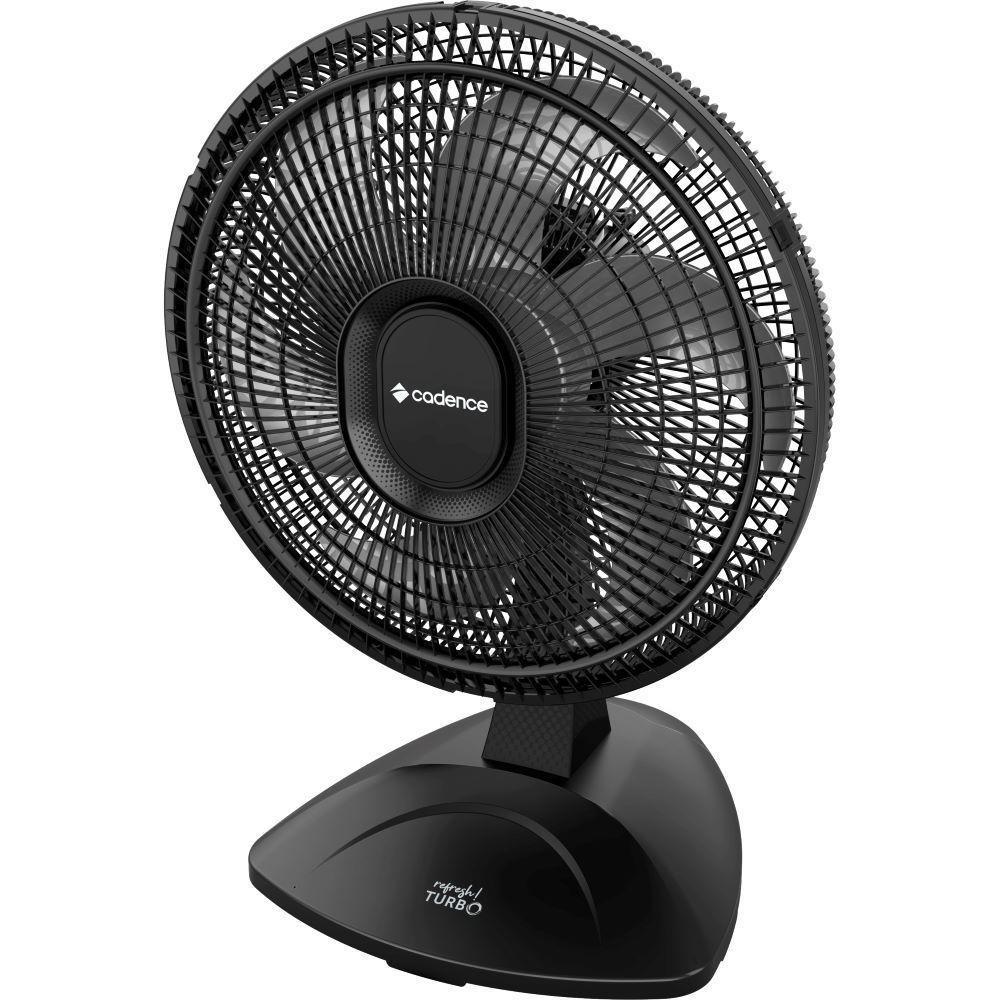 Ventilador De Mesa Cadence Vtr410 Refresh Turbo PRO 6 Pás 3 Velocidades Preto 127V