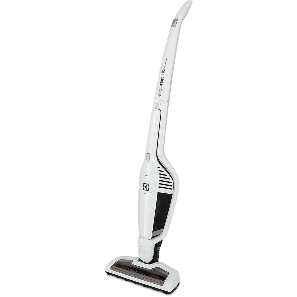 Aspirador De Pó Vertical Sem Fio Electrolux Ergorapido 2 Em 1 Cyclone Até 21 Min Branco (erg21)