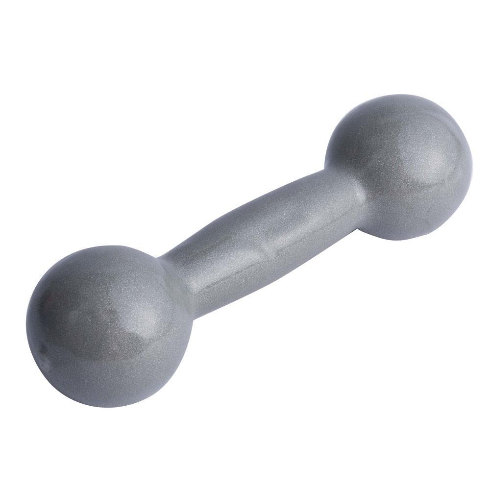 Halter Emborrachado 1kg Ferro Fundido Pvc S1 Cinza Acte