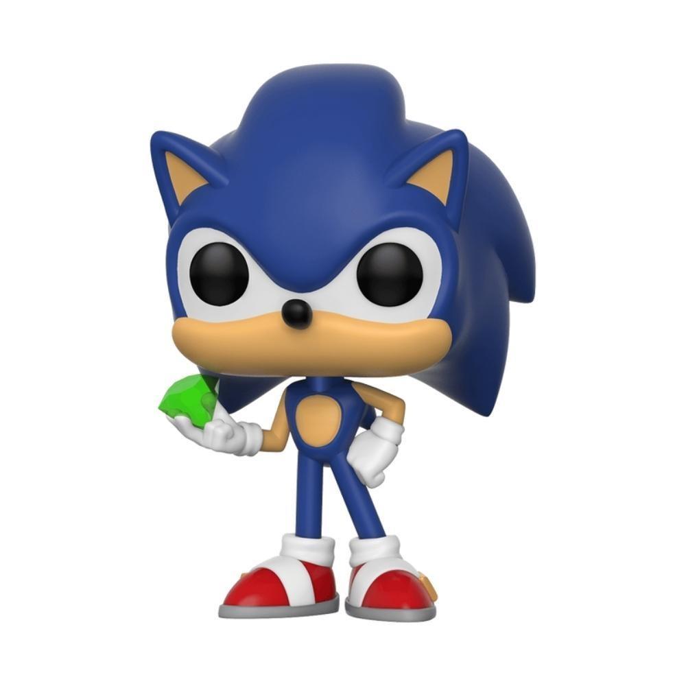 Boneco Funko Pop Sonic The Hedgehog - Sonic With Emerald