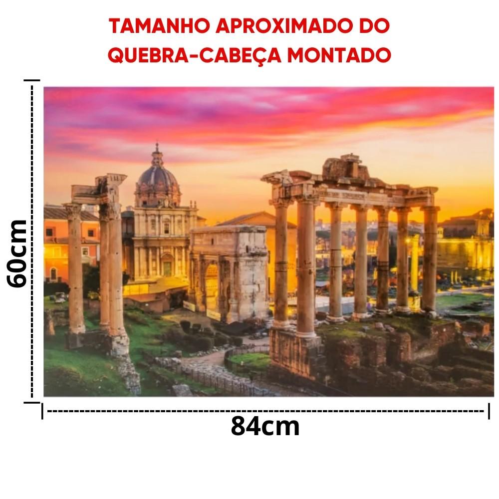 Quebra Cabeça Roma Ruínas Do Fórum 1500 Peças Pais E Filhos Puzzle Paisagem Pontos Turísticos Itália
