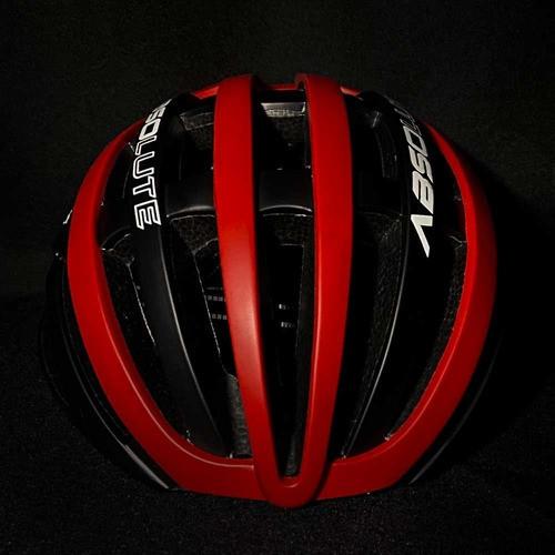 Capacete Absolute Ciclismo Prime Preto E Vermelho In Mold G