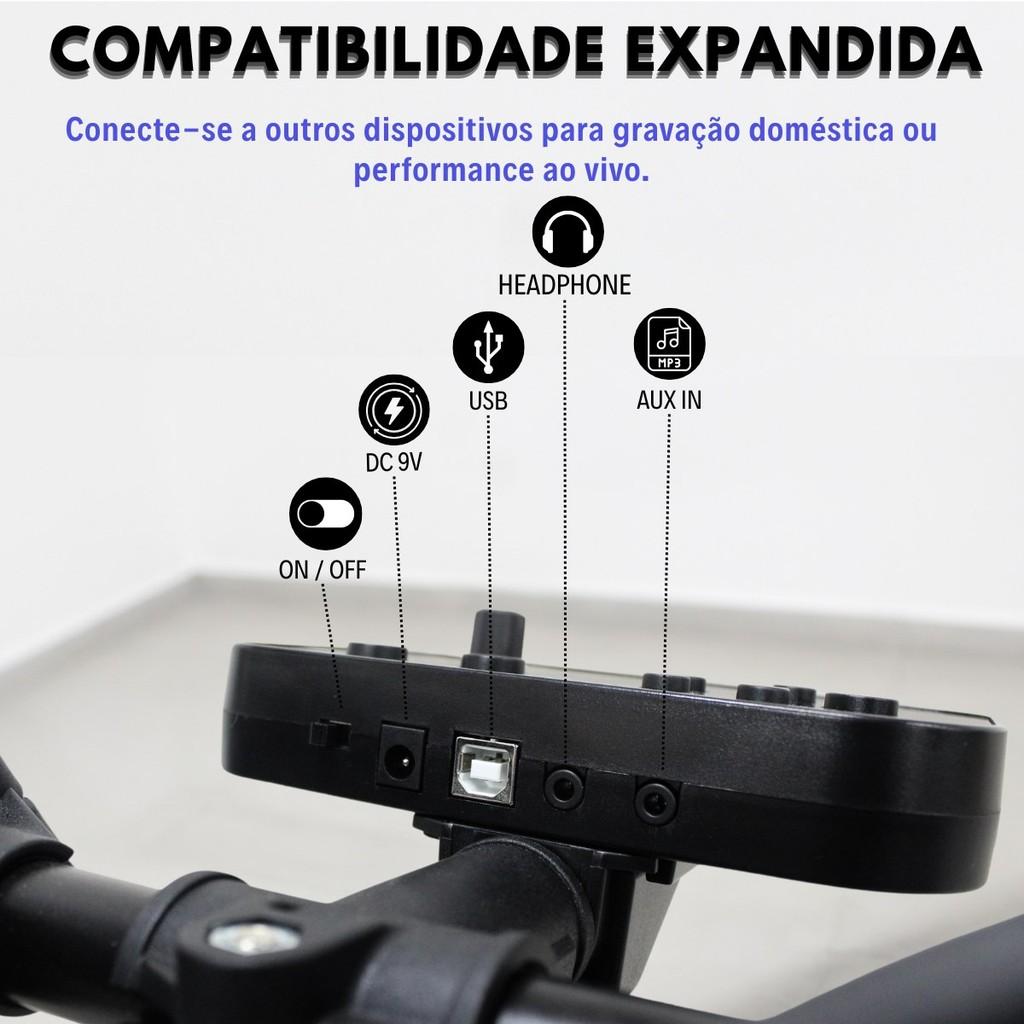 Bateria Eletrônica Groove Drums Edg100 4 Pads 3 Pratos + Banco + Fone