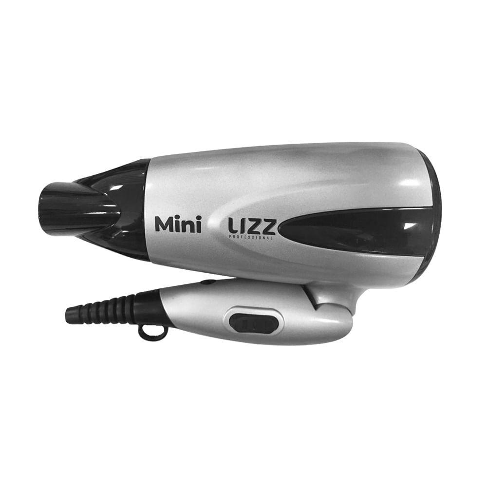 Secador Mini Com Kit Viagem Prata Bivolt (1200w) - Lizz PRO