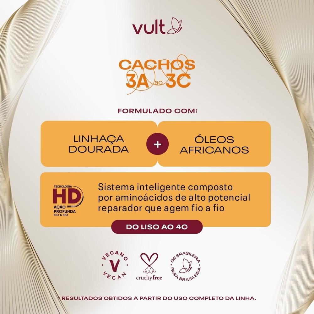 Combo Vult Cabelos Cachos 3A A 3C Shampoo 350ml + Condicionador 325ml