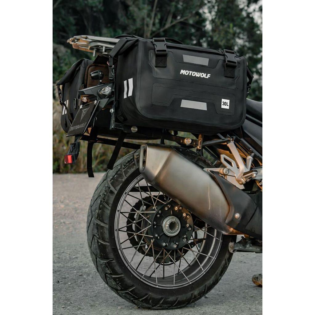 Alforge Moto 30L Impermeável Universal Resistente Viagem