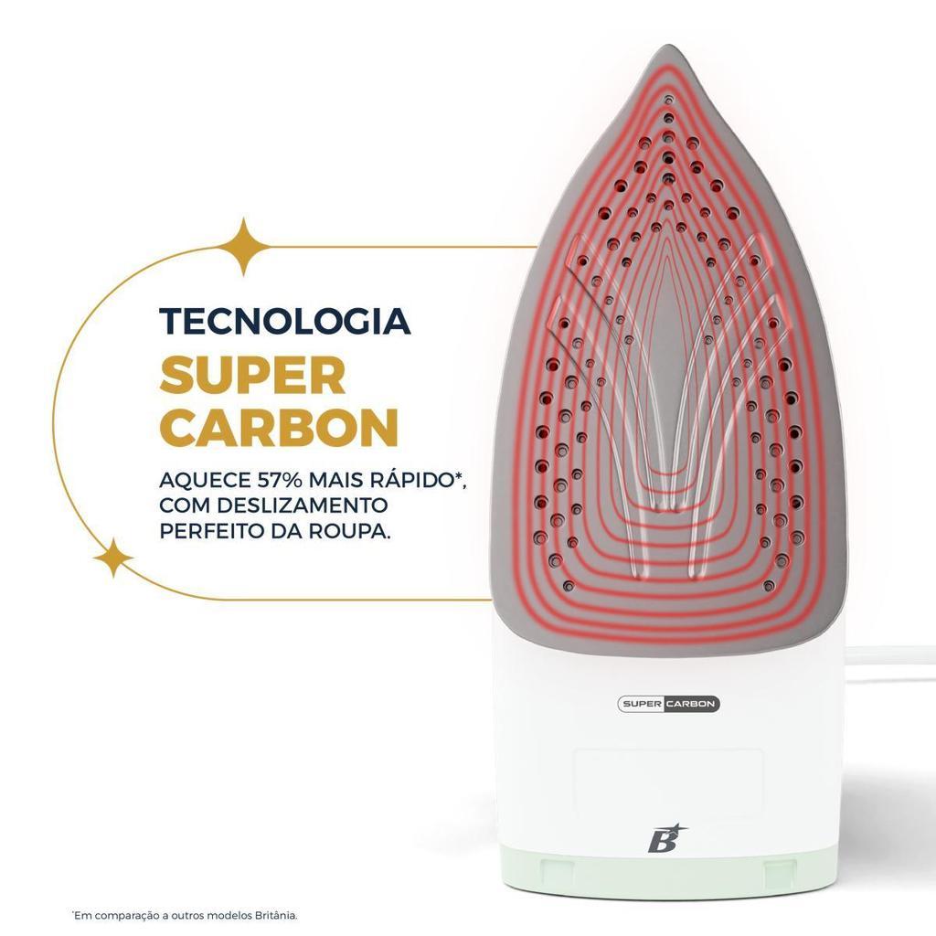 Ferro De Passar A Vapor Super Carbon Britânia Bfv08