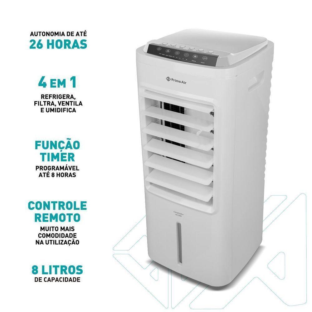 Climatizador De Ar Prime Air 8L 4 Em 1 Acl08a 220V