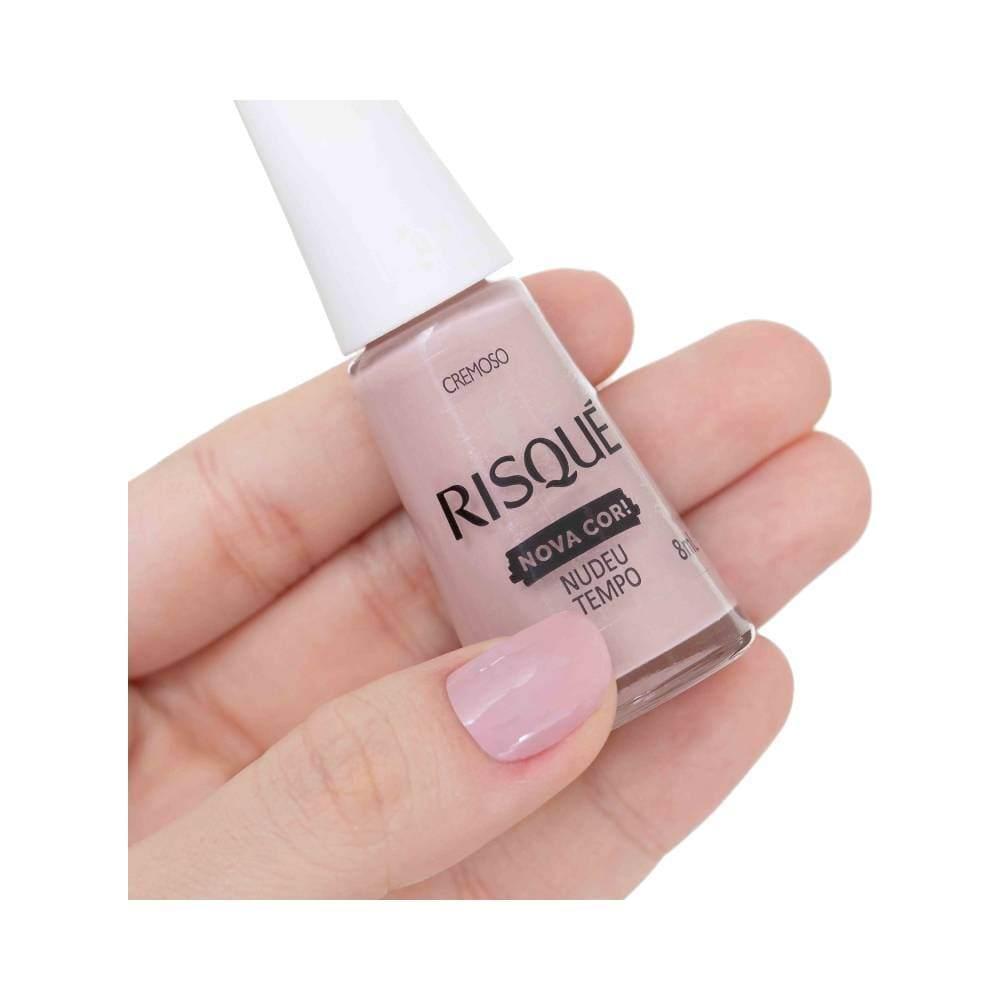 Esmalte Risqué Cremoso Nova Cor Nudeu Tempo