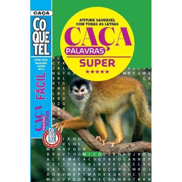 Coquetel Caça-palavras Super 22 Nivel Fácil Atitude Saudável Com Todas As Letras