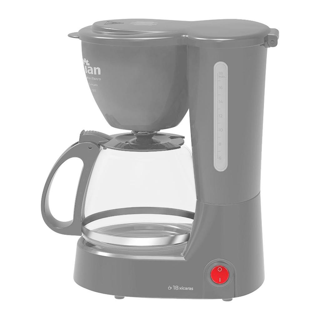 Cafeteira Elétrica 18 Xícaras 650W Cinza Cf102 - Kian