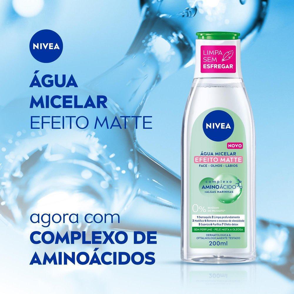 Água Micelar Nivea Solução De Limpeza 7 Em 1 Efeito Matte 200ml