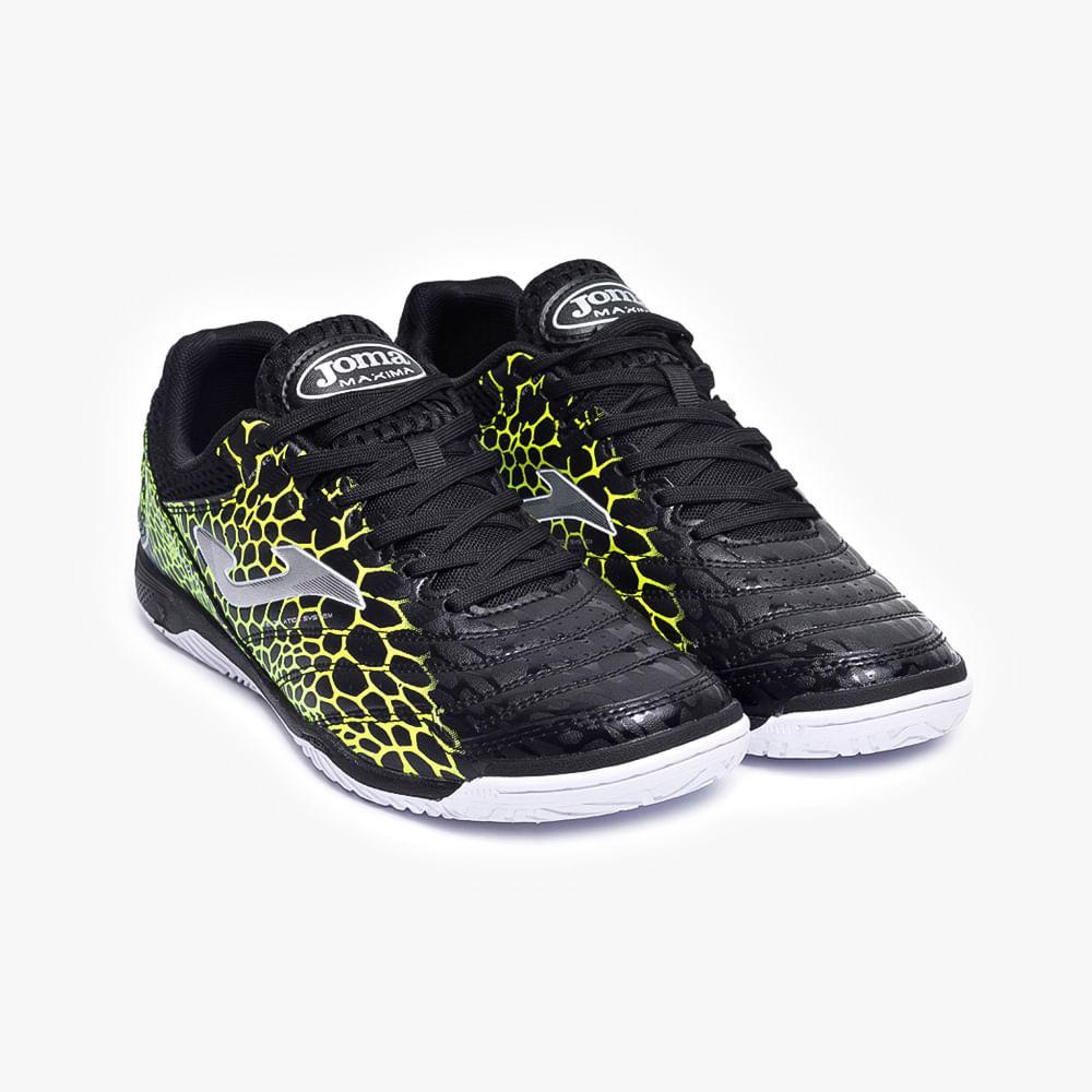 Chuteira De Futsal Joma Maxima - Preto/verde/branco