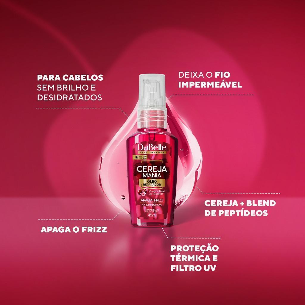 Dupla Óleo Reparador E Óleo Em Creme Cereja Mania - Dabelle Hair