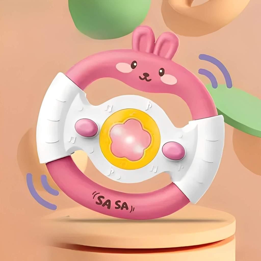Brinquedo Infantil Volante Coelhinho Com Luz E Som - Sortido E Unitário Zippy Toys