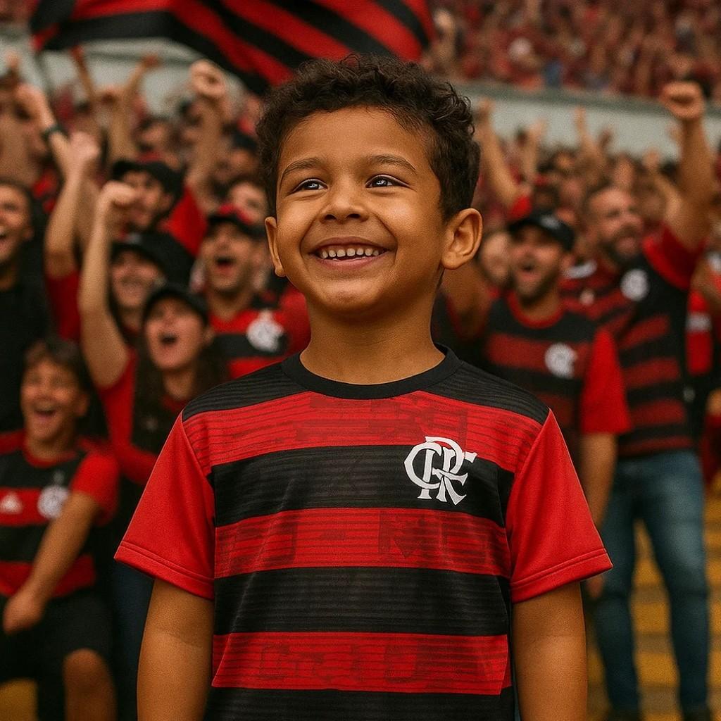 Camisa Flamengo Infantil Rubro Negro Shout Jr Licenciada