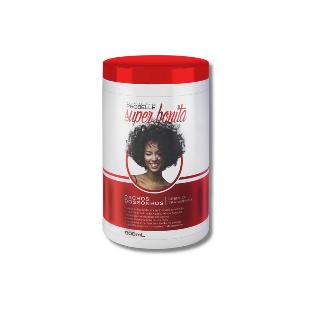 Kit Cachos Dos Sonhos (Pentear + Gelatina 500G + Tratamento) Probelle