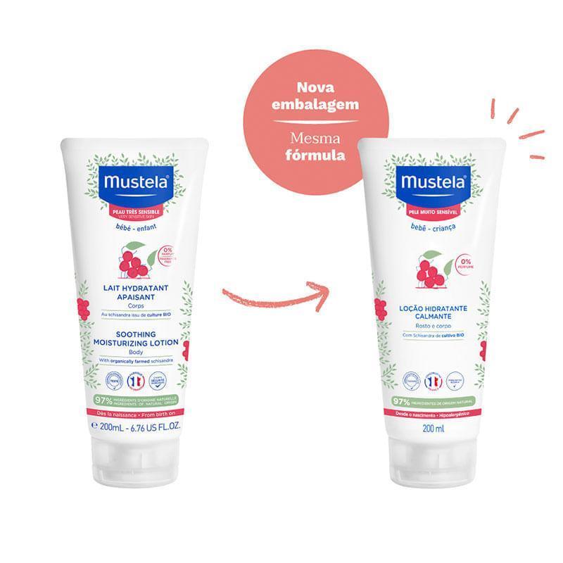 Hidratante Calmante Mustela Bebê Pele Muito Sensível 200ml