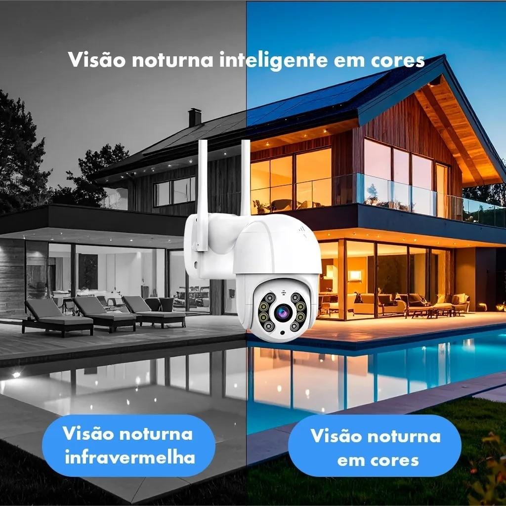 Câmera Segurança Wifi Externa Yoosee Prova D Água Full HD + Cartão Sd 16GB