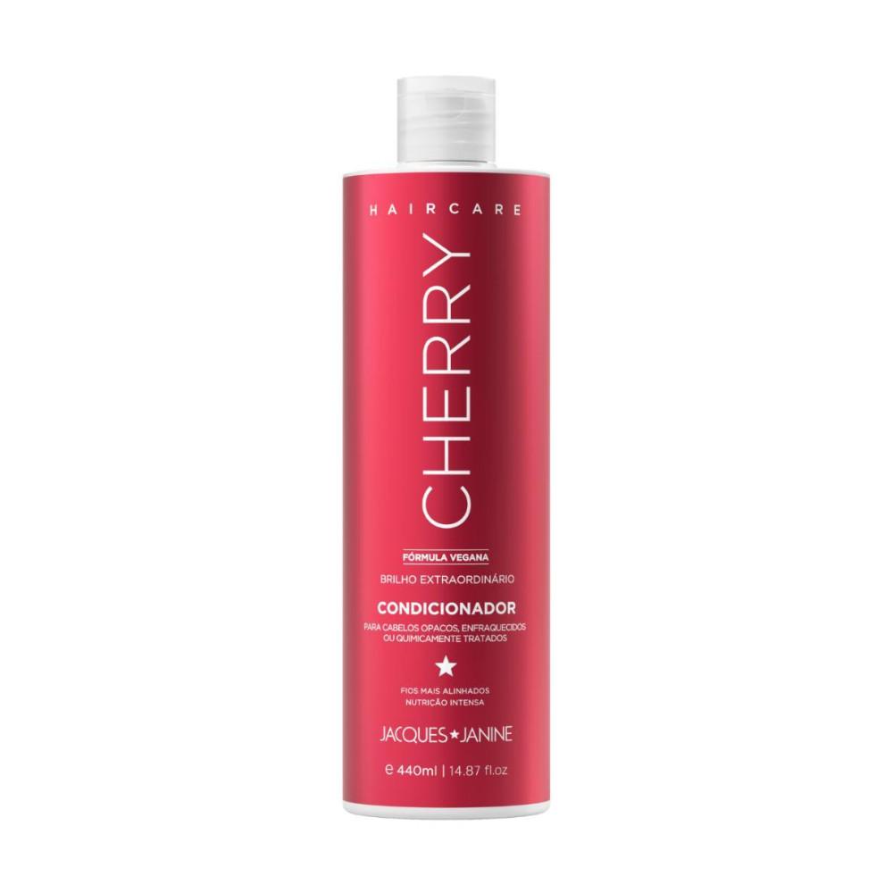Kit Jacques Janine Hair Care Cereja Cherry Shampoo 450ml Condicionador 440ml Máscara 400g