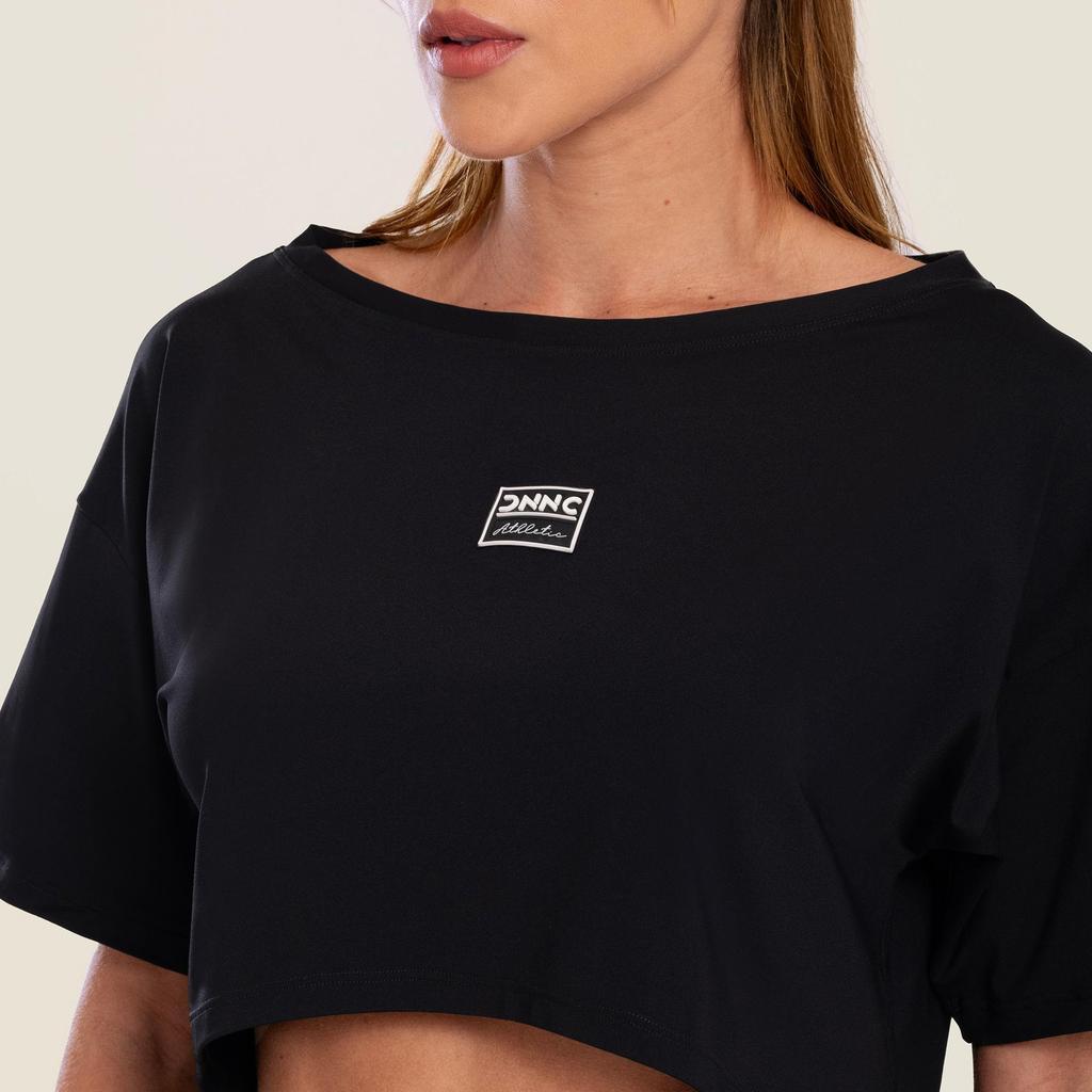 Cropped Euphoria Preto Microfibra