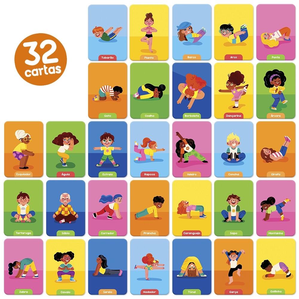 Jogo Educativo Desafio Dos Movimentos Toyster Brinquedo Imita Equilíbrio Diversão Cartas Tabuleiro