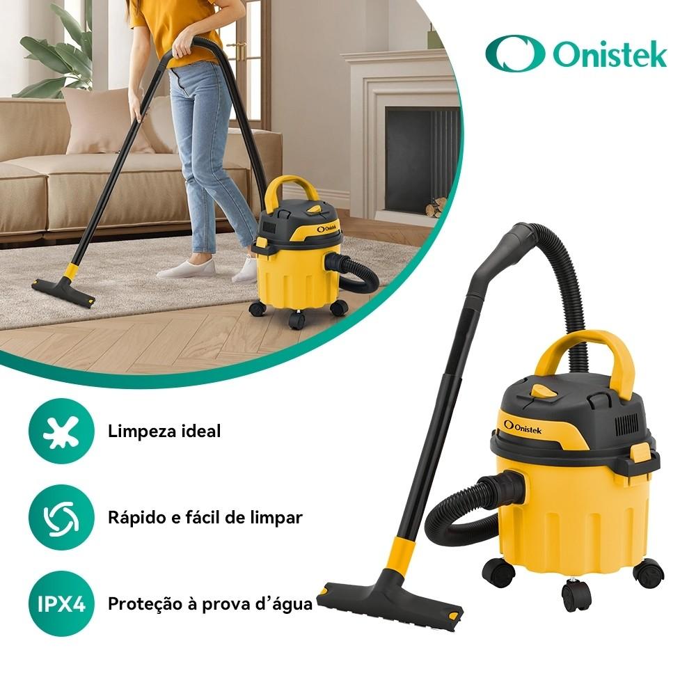 Aspirador De Pó E Água 3 Em 1 Potente 1400w Com Função Soprador 10L Portátil 127v/220v Profissional Forte