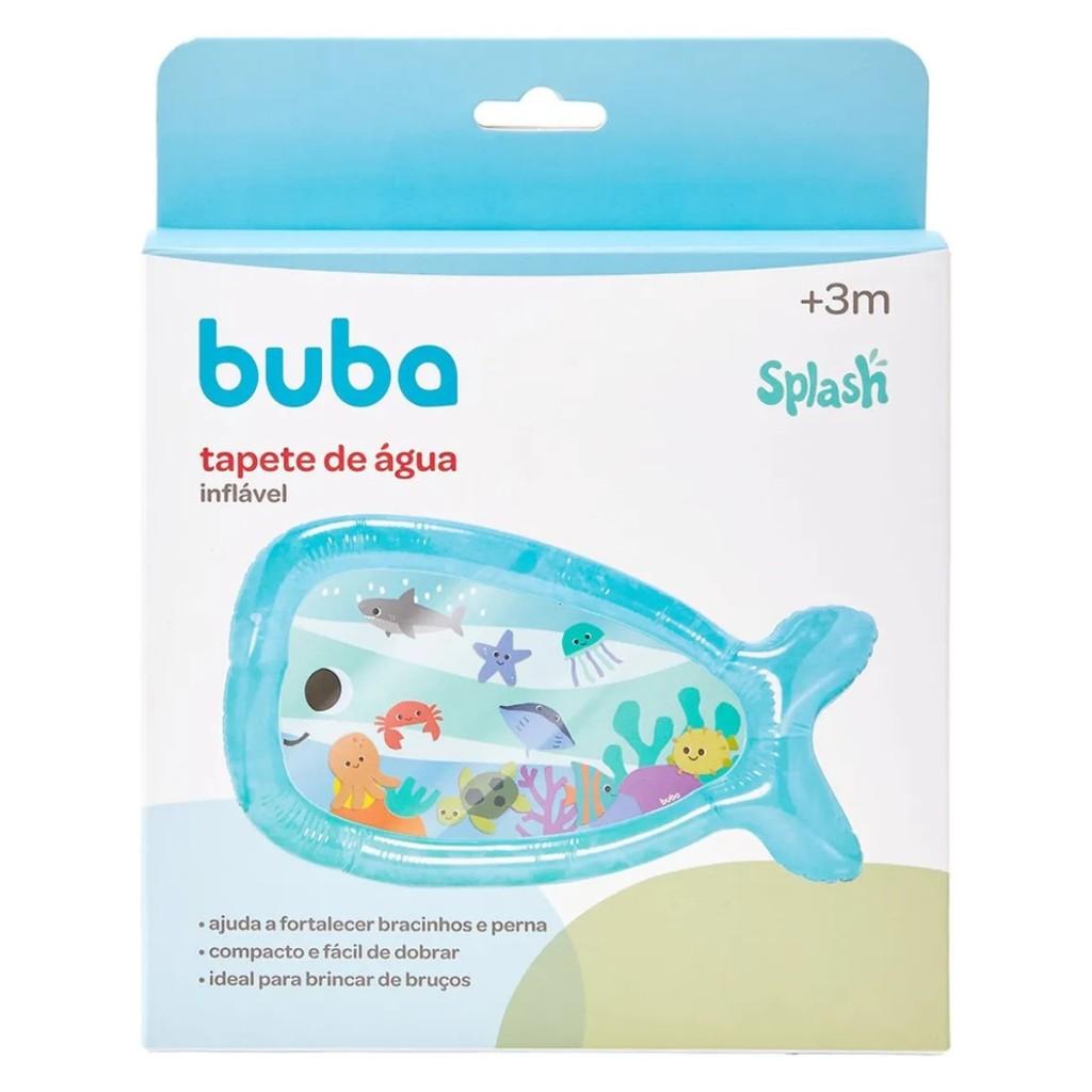 Tapete Sensorial Para Tummy Time Splash Inflável Água Bichinhos Coloridos Flutuantes - Buba