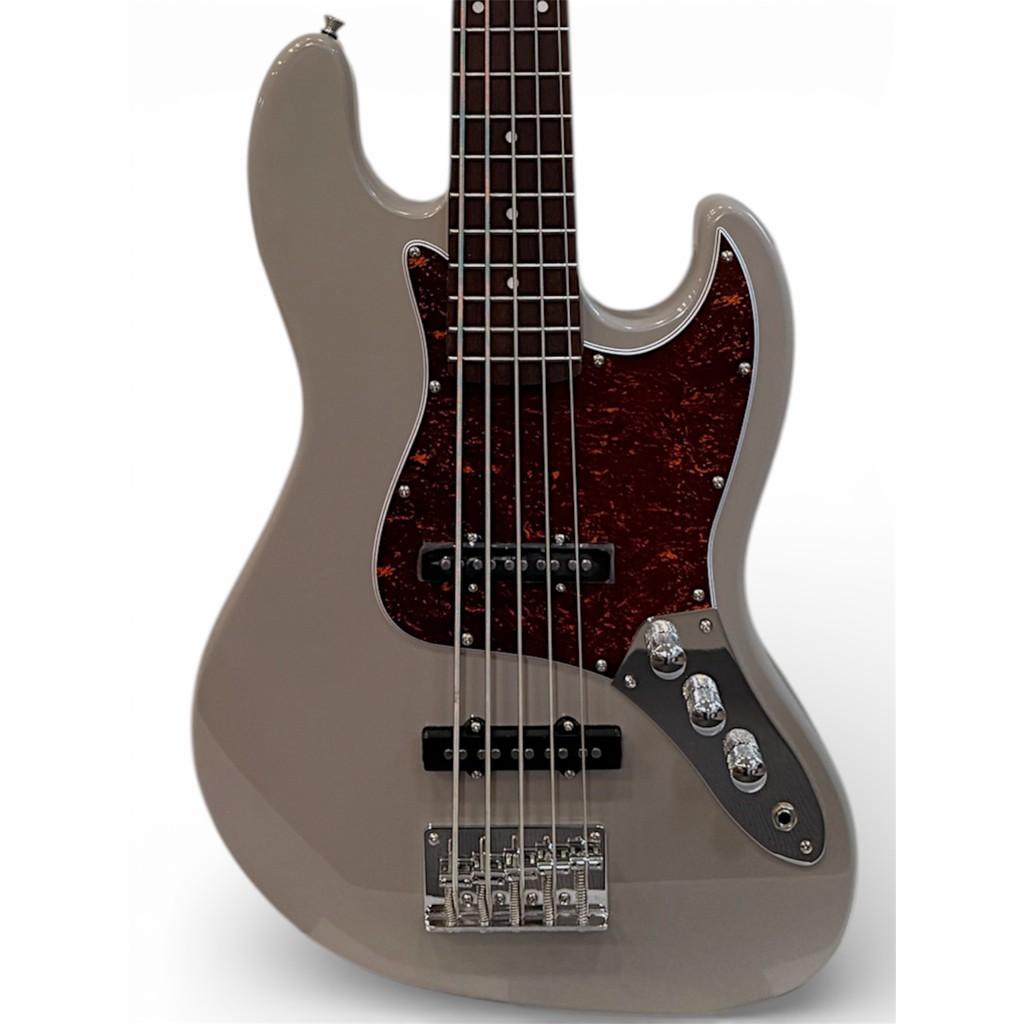 Contrabaixo Jazz Bass Seven 5 Cordas Sjb-57 Gray C/Bag