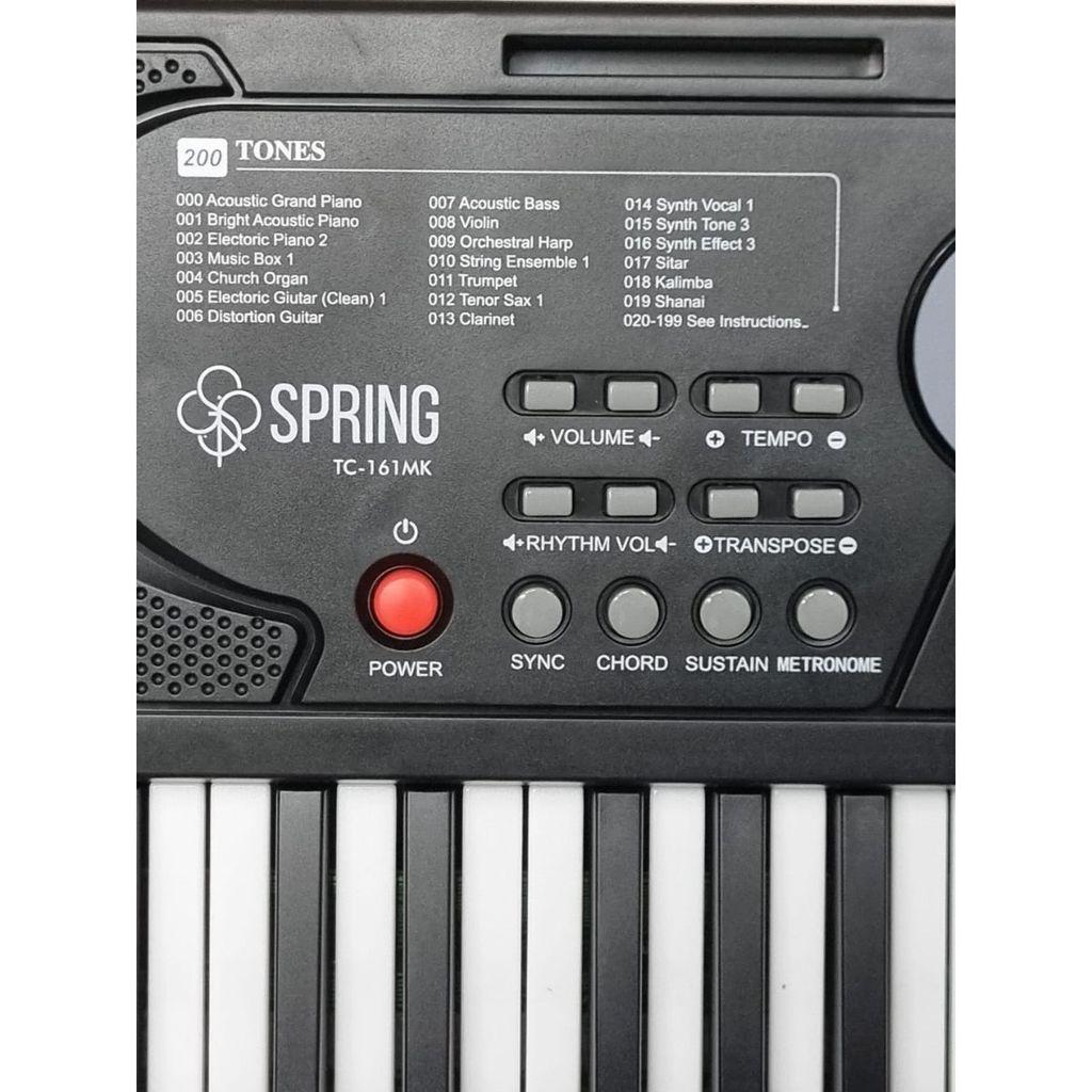 Teclado Musical 61 Teclas Spring Tc-161mk Iniciante Original