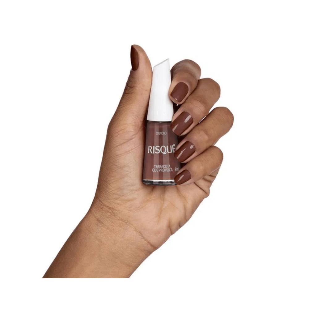 Esmalte Risqué Cremoso Terracota Que Provoca