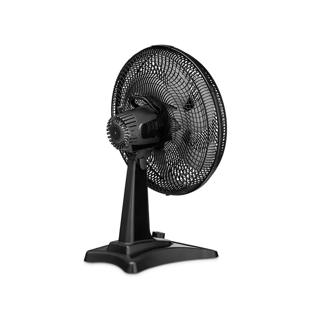 Ventilador Turbo 40cm Vl401 Preto Potente 135 W Silencioso Oscilante 6 Pás Oscilante Multi
