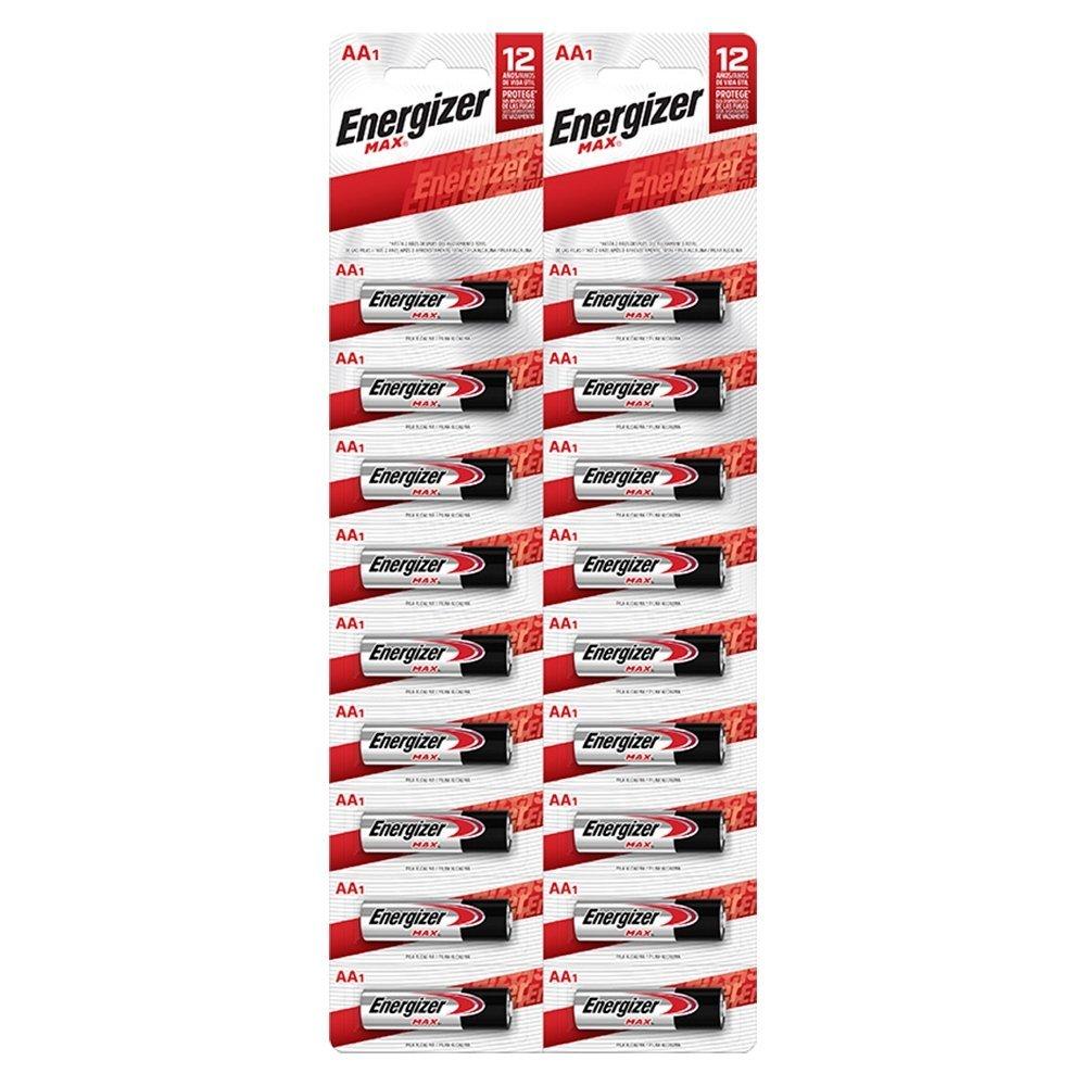 Pilha Energizer Alcalina MAX Aa Multiblister - Embalagem Com 20 Unidades