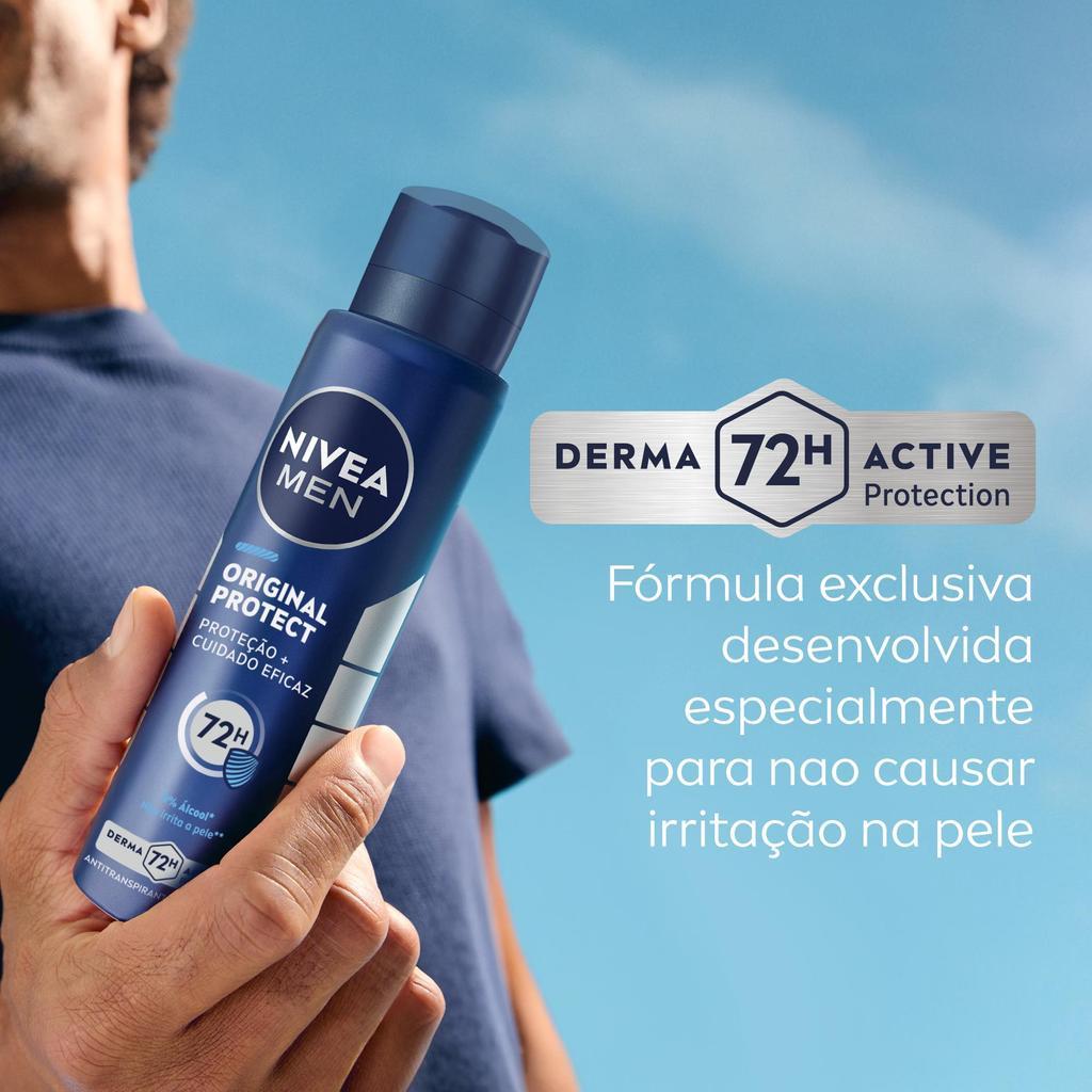 Kit Nivea Men Desodorante Antitranspirante Aerossol Original Protect 150ml