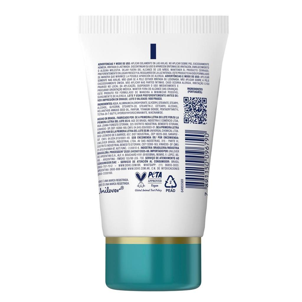 Desodorante Dove Creme Sérum Pele Sensível 50g