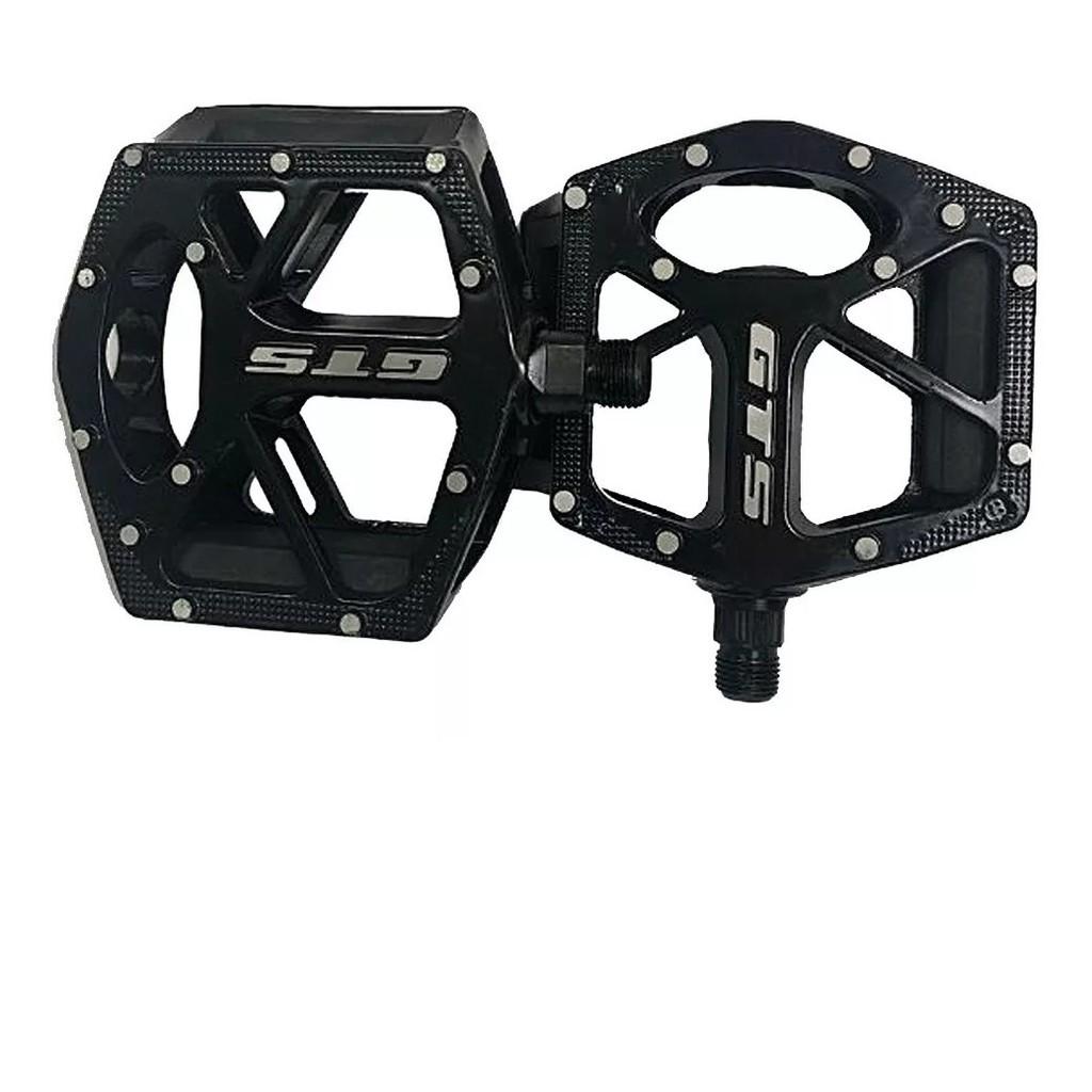 Pedal Gts Plataforma Aluminio Rosca Grossa Esferas Bike 9/16 Rosca Grossa