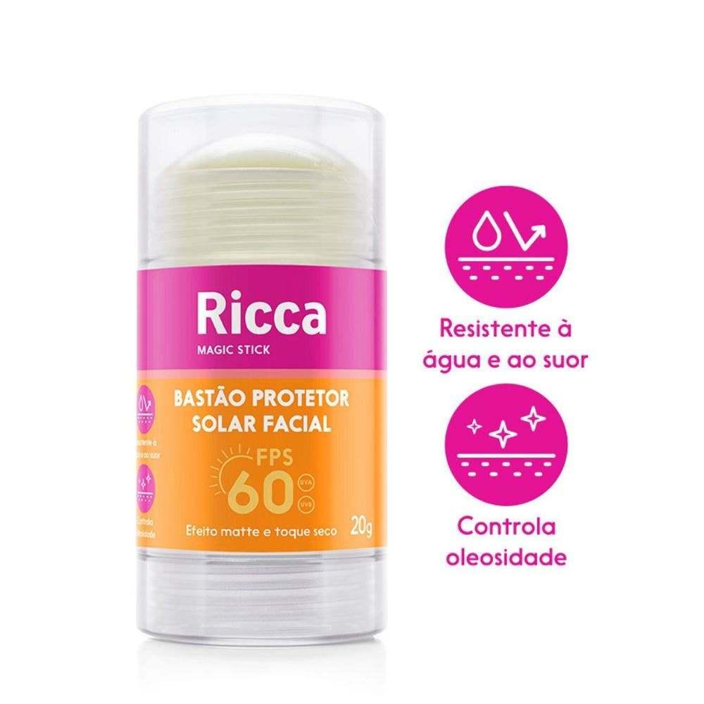 Bastão Facial Protetor Solar Fps60 Ricca