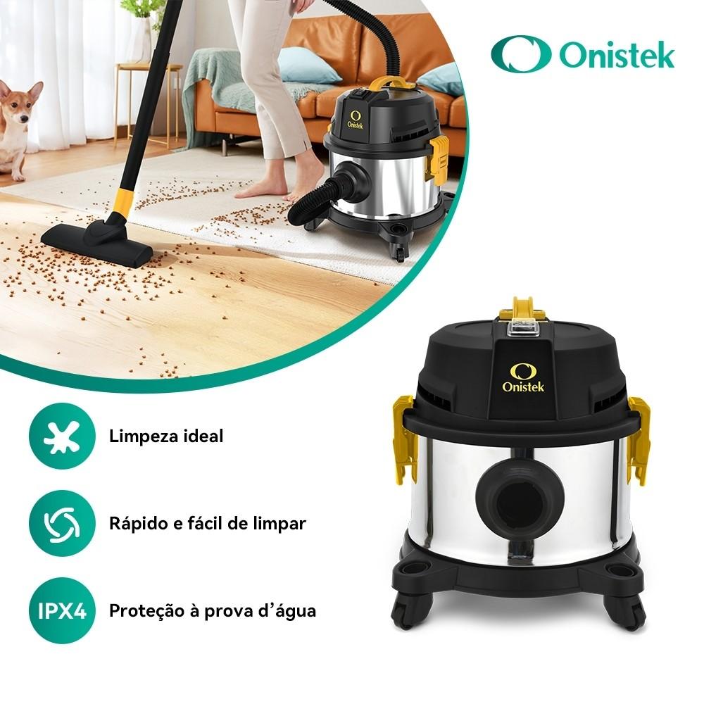 Aspirador Po 1600w Potente Seco Umido 12l Tambor Casa Carro 110v/220v Onistek On-lv307