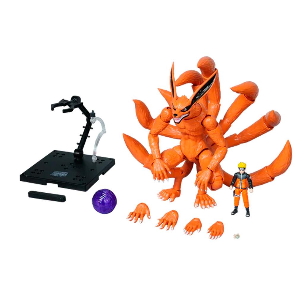 Boneco Articulado Montável Blokees Naruto Shippuden Legend 01 Kurama Nine Tails Colecionável Model Kit