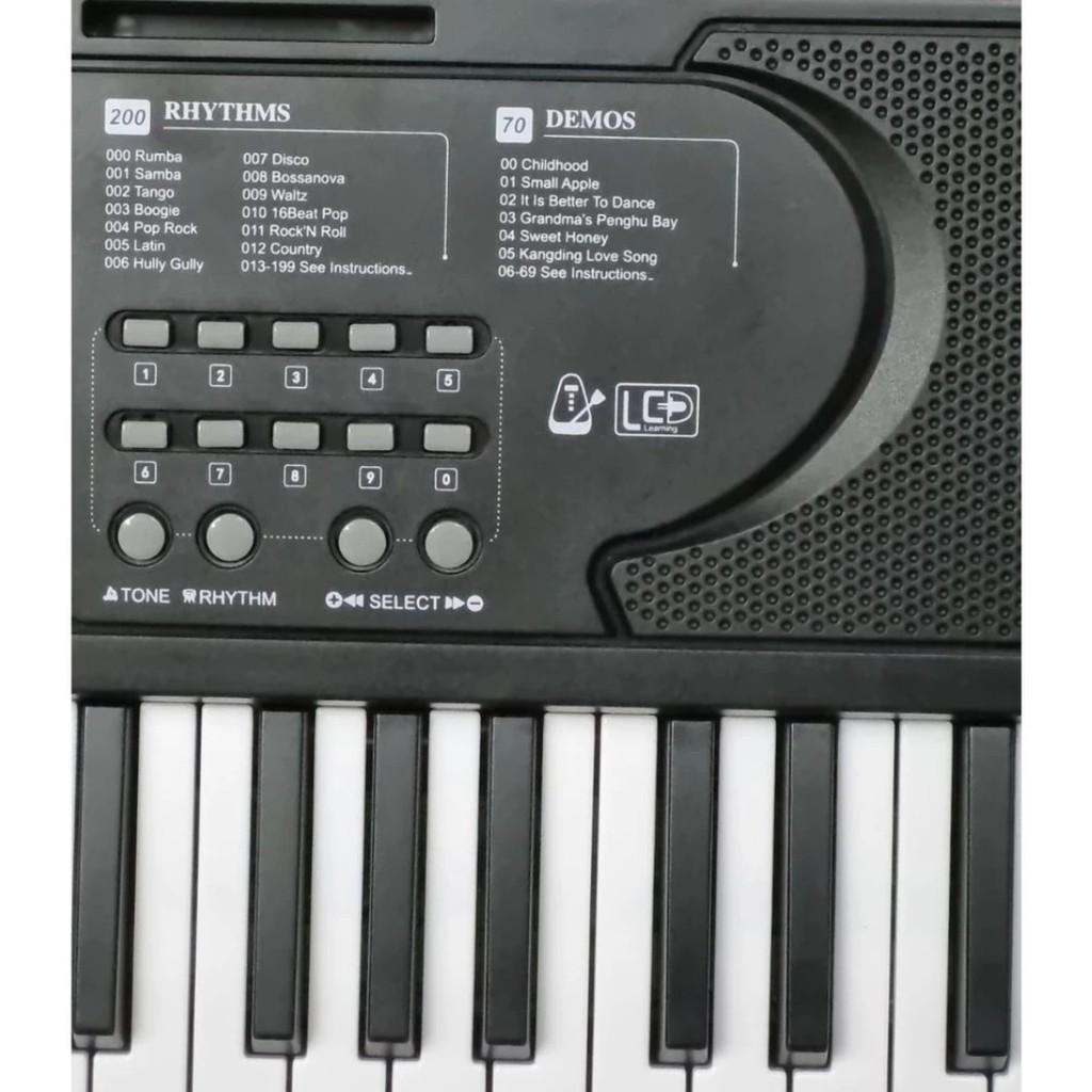 Teclado Musical 61 Teclas Spring Tc-161mk + Suporte X+ Capa Cristal