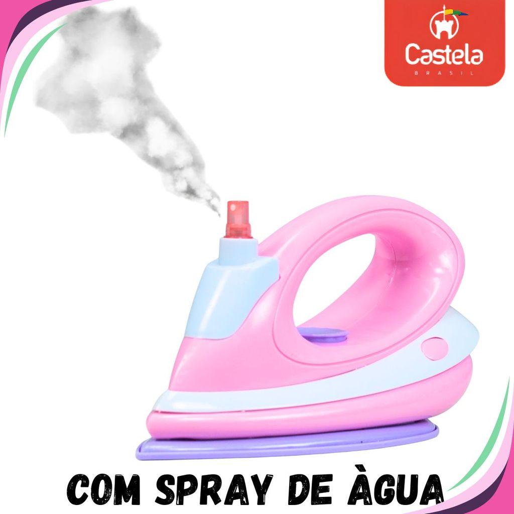 Brinquedo Ferro De Passar Com Luz Som E Fumaça - Castela