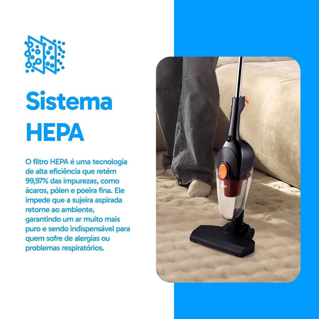 Aspirador De Pó Vertical Power Cycle 2 Em 1 Elgin