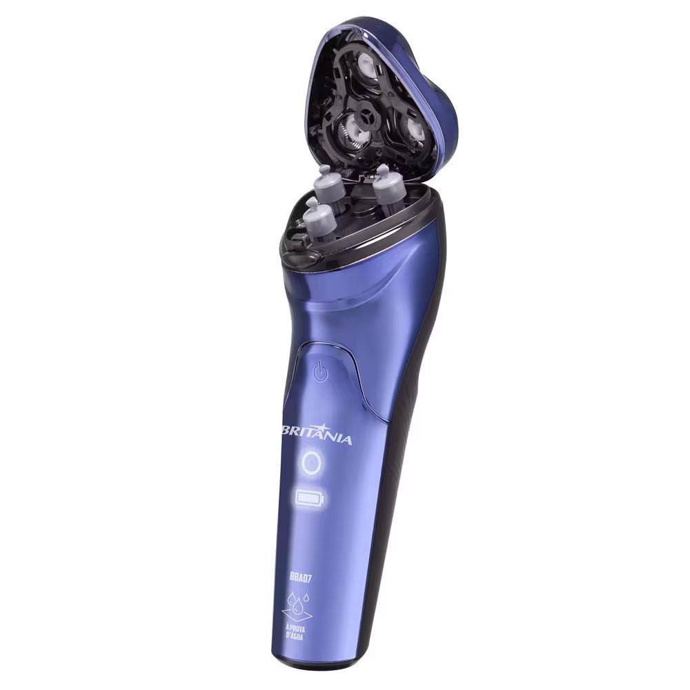 Barbeador Eltrico Britnia Bba07 Bivolt Azul